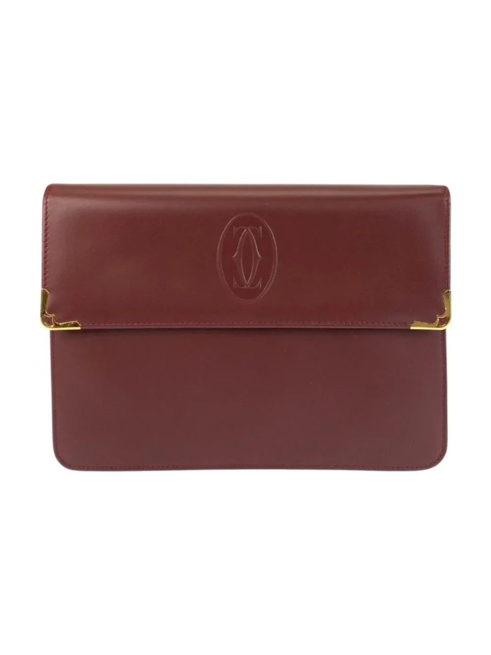 Cartier Must Clutch Leather Gold